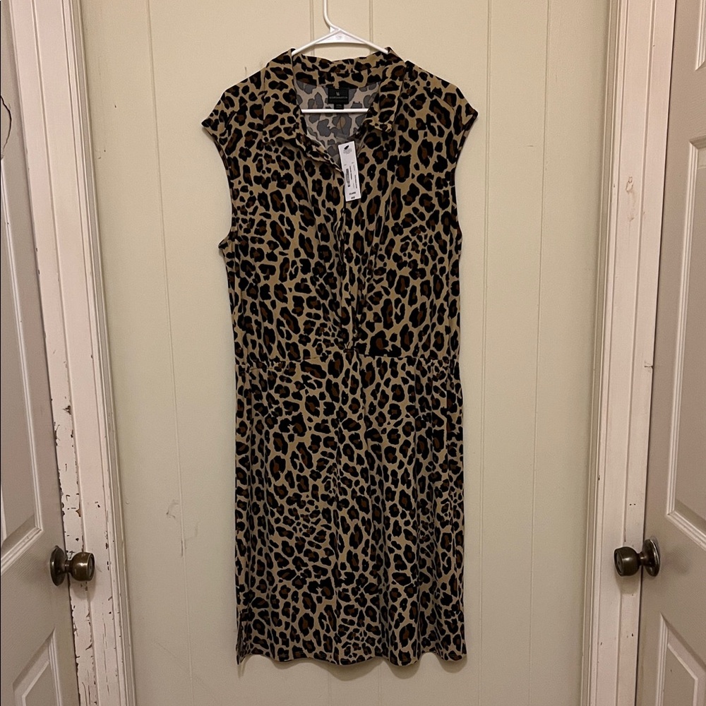 Worthington Animal Print Midi Dress